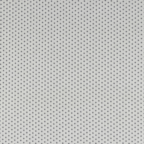 Preview: Baumwolle Popeline - Mini Stars - Weiß/Grau