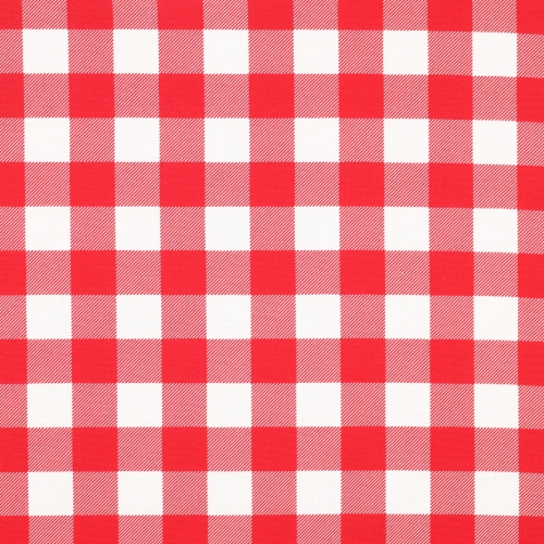 Canvas - Waterproof - Karo - Rot