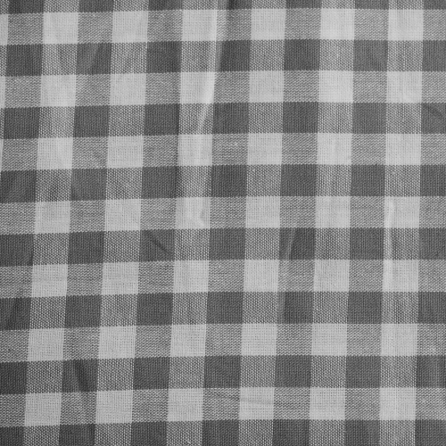 Baumwolle Webware - Vichy Karo - 5 mm - Weiß/Grau