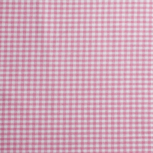 Baumwolle Webware - Vichy Karo - 5 mm - Weiß/Rosa
