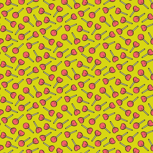 Baumwolle Popeline - SWEET LOLLYPOP - Lime