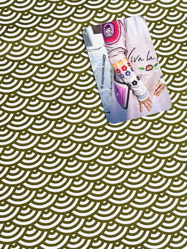 Baumwolle Swafing - Muscheln - Olivgrün