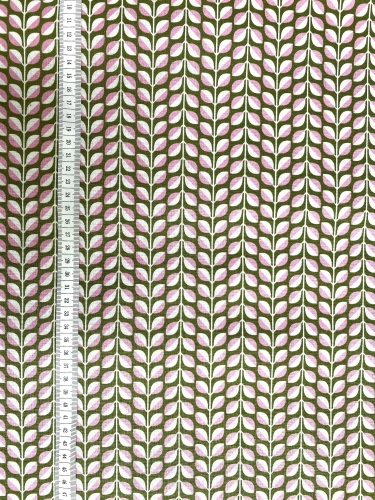 Mees&Mees für Kokka - Canvas - Lovely Leaves - Rosa