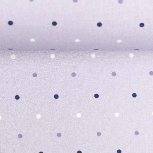 Preview: Baumwolle - Tupfen - Hellblau - Reststück ca. 130 cm