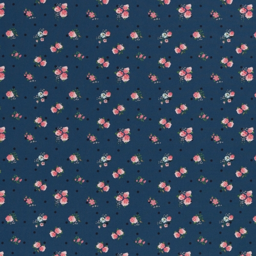 Preview: Baumwolle - Rosen - Dots