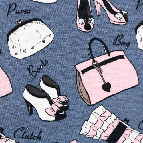 Baumwolle - Retro-Fashion - Reststück ca. 100 cm