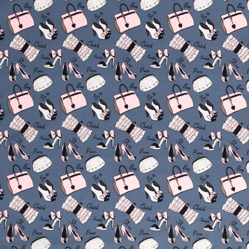 Preview: Baumwolle - Retro-Fashion - Reststück ca. 100 cm