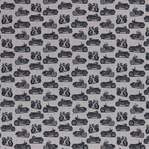 Preview: Baumwolle - Motorräder - Retro - B-Ware Reststück ca. 280 cm