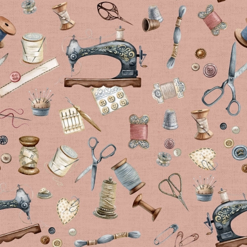 Preview: Canvas Digital - Sewing Kit - Light Rose