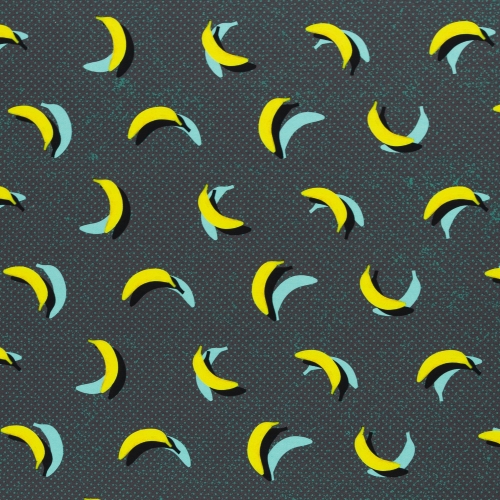 Preview: Canvas URBANana by Thorsten Berger - Bananen - Anthrazit