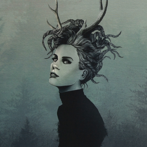 Jersey Swafing - Mystic Woods by Thorsten Berger - Panel - Frau Smaragd - Panel 6,76€