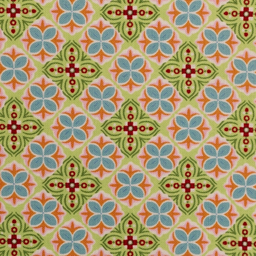Swafing Baumwolle - Julia - Blütenornament - Grün