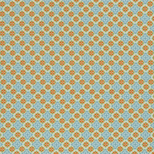 Preview: Swafing Baumwolle - Julia - Blütenornament - Blau