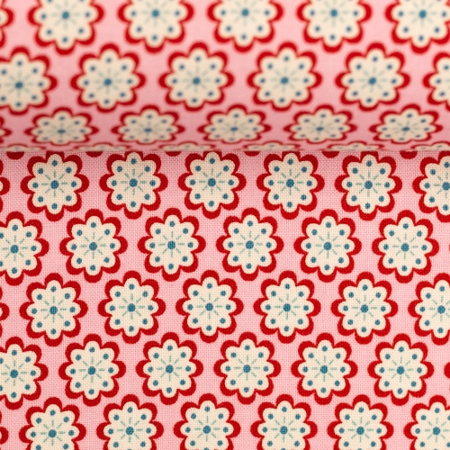 Preview: Swafing Baumwolle - Julia - Blumen - Rosa