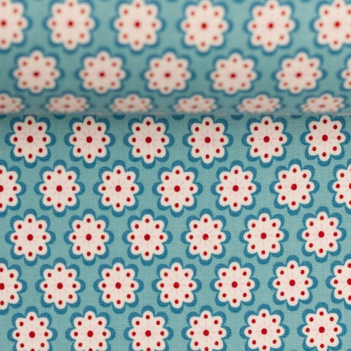 Preview: Swafing Baumwolle - Julia - Blumen - Blau