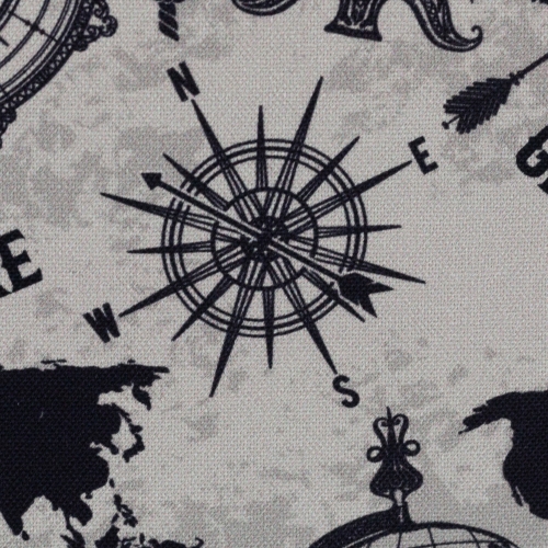 Canvas Kompass mit Great Adventure