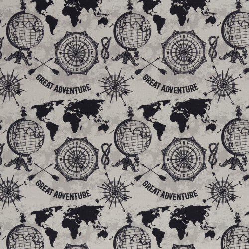 Preview: Canvas Kompass mit Great Adventure
