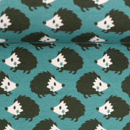 Jersey Swafing - Animal Minis by Käselotti - Igel - Petrol
