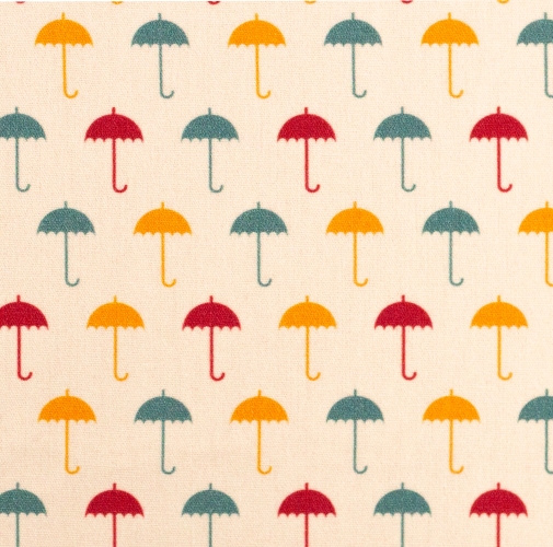 Swafing Baumwolle - Regenschirme - Reststück ca. 40 cm