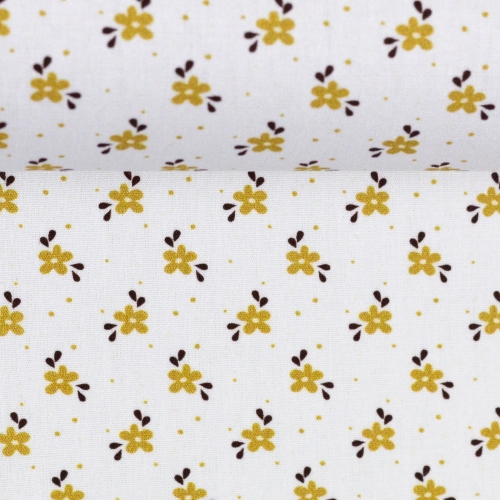 Preview: Swafing Baumwolle Webware - Jule -  Blumen - Klein - Weiß