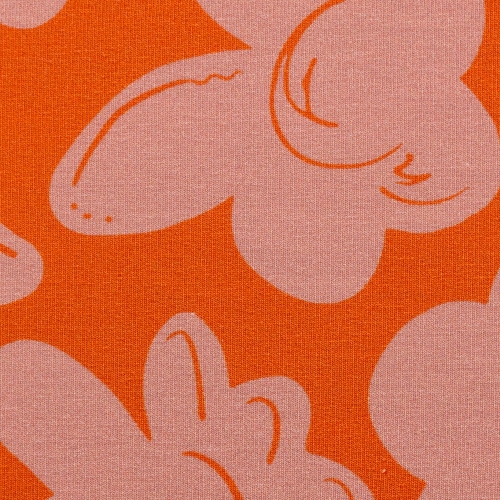 Preview: Swafing French Terry - Balance by Cherry Picking - Blumen - Orange