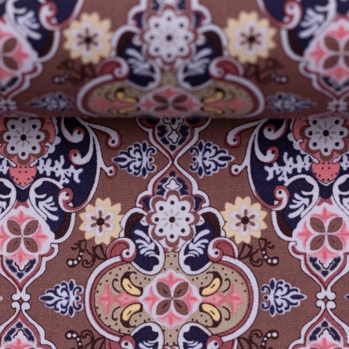 Preview: 2021 Swafing Baumwolle Webware - Julia - Ornamente - Altrosa