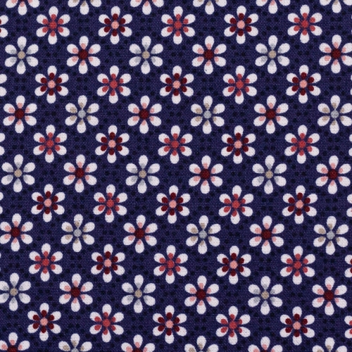2021 Swafing Baumwolle Webware - Julia - Blümlis - Dunkelblau