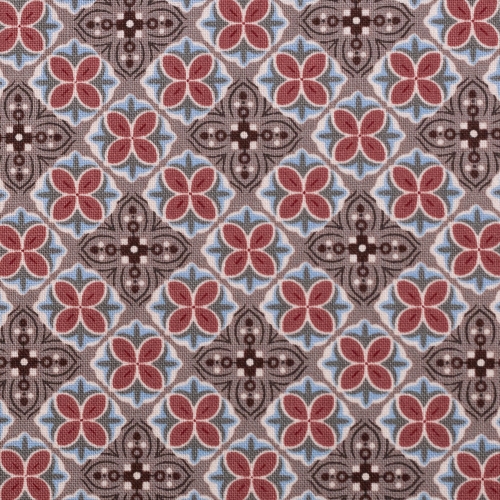 2021 Swafing Baumwolle Webware - Julia - Blütenornament - Schlamm