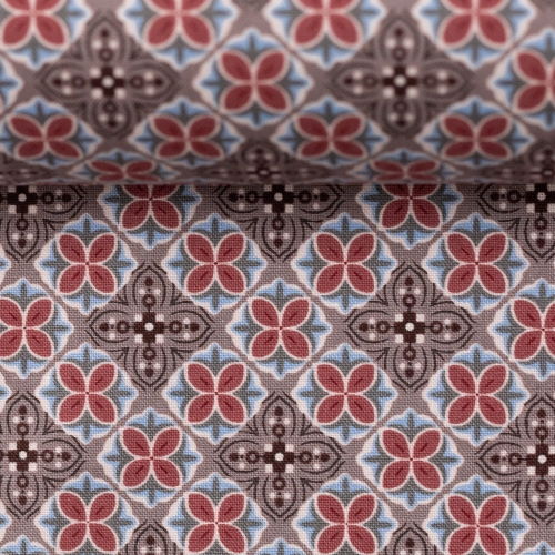 Preview: 2021 Swafing Baumwolle Webware - Julia - Blütenornament - Schlamm