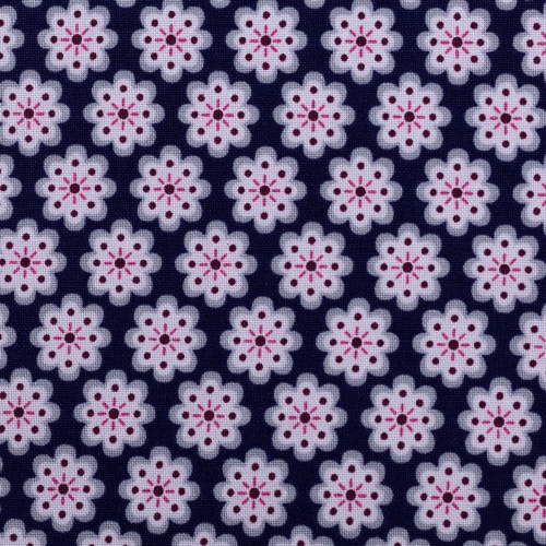 2021 Swafing Baumwolle Webware - Julia - Kleine Blüten - Dunkelblau