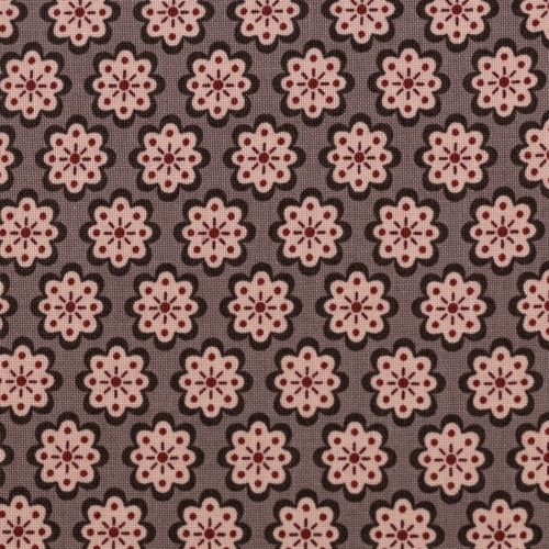 2021 Swafing Baumwolle Webware - Julia - Kleine Blüten - Schlamm