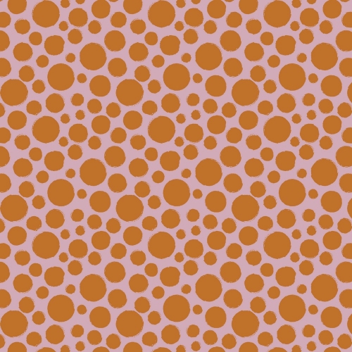 Preview: Baumwolle Popeline - Big Dots - Orange - 10m Ballen