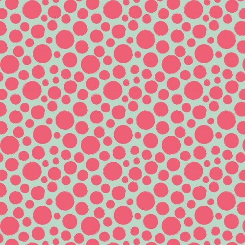 Baumwolle Popeline Big Dodts - Mint - 5m Ballen