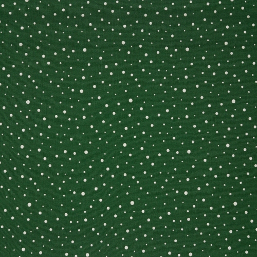 Baumwolle Popeline - Glitter Dots - Dunkelgrün