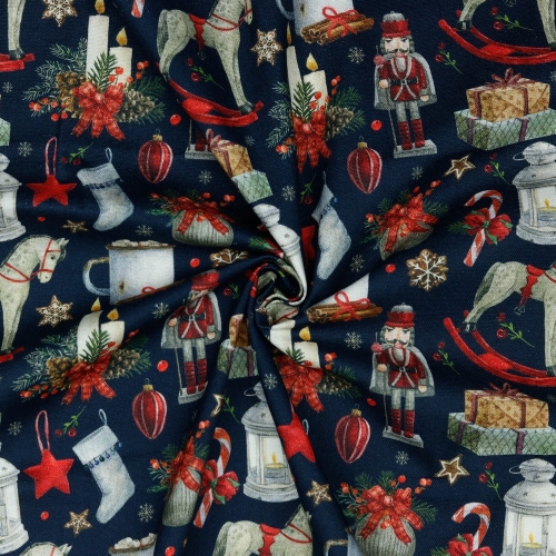 Preview: Canvas - Digital - Weihnachtsgeschenke - Blau