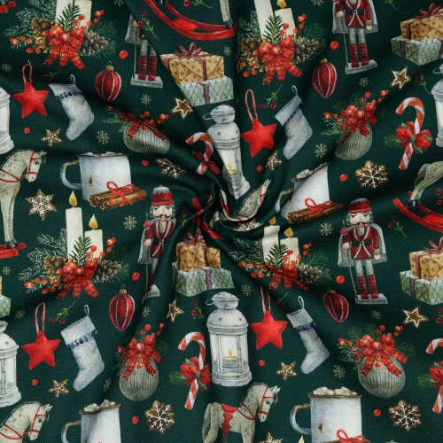 Preview: Canvas - Digital - Weihnachtsgeschenke - Grün