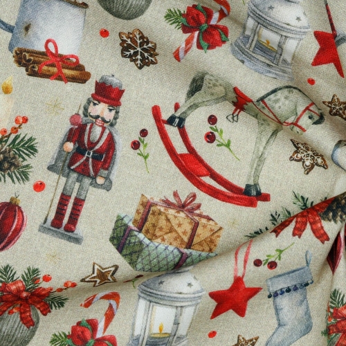 Preview: Canvas - Digital - Weihnachtsgeschenke - Leinen