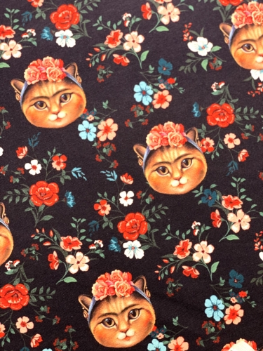 Jersey Digital Print - Boho Cat - Rapport