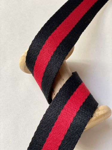 Gurtband - Big Stripes Black - 40 mm