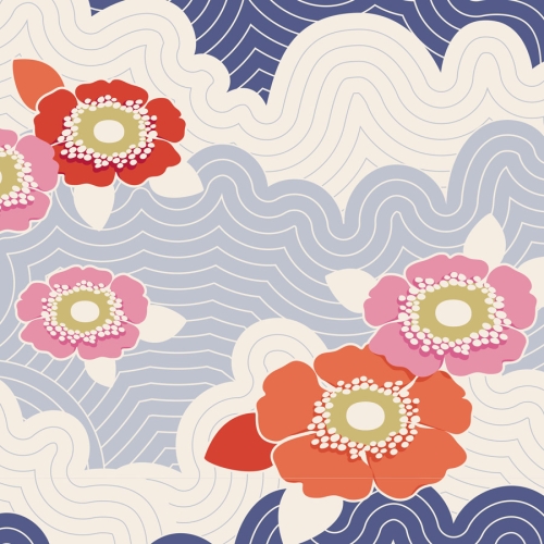 Tilda Patchwork Baumwolle - Frances Blue