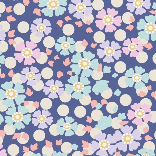 Tilda Patchwork Baumwolle - Windflower Blueberry