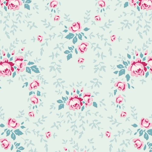 Tilda Patchwork Baumwolle - Lucy Teal Mist