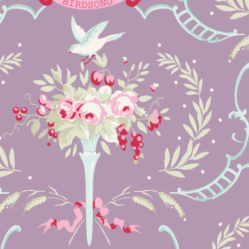 Tilda Patchwork Baumwolle -Birdsong Mauve Lilac