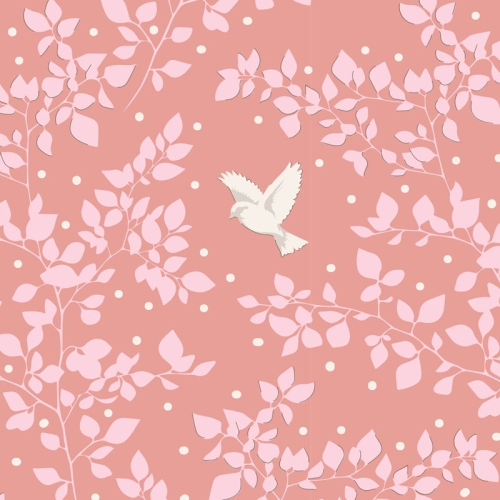 Tilda Patchwork Baumwolle - Maple Farm - Birdie Rosehip