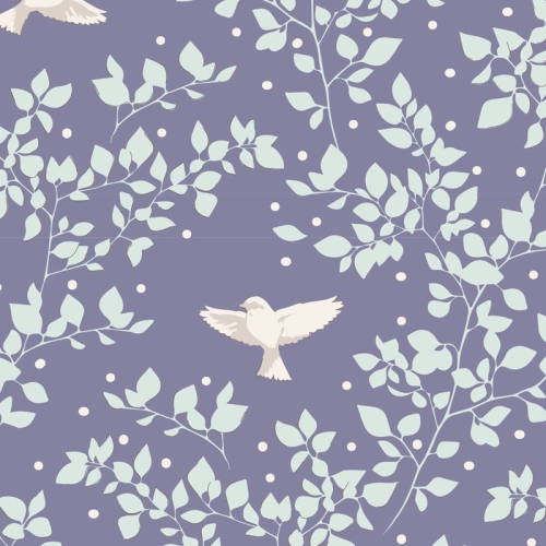Tilda Patchwork Baumwolle - Maple Farm - Birdie Blueberry
