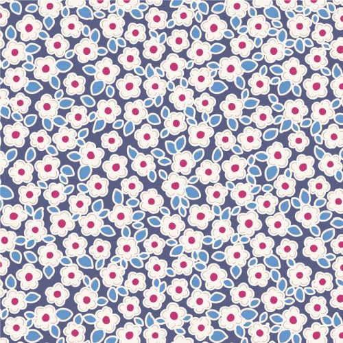 Tilda Patchwork Baumwolle - Woodland Carol Blue