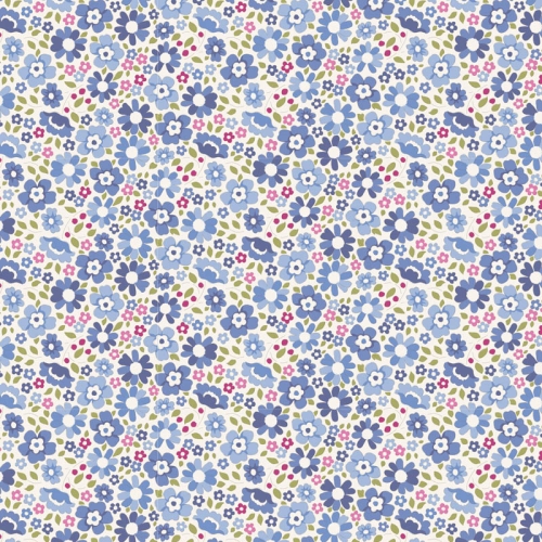 Tilda Patchwork Baumwolle - Woodland Clara Blue