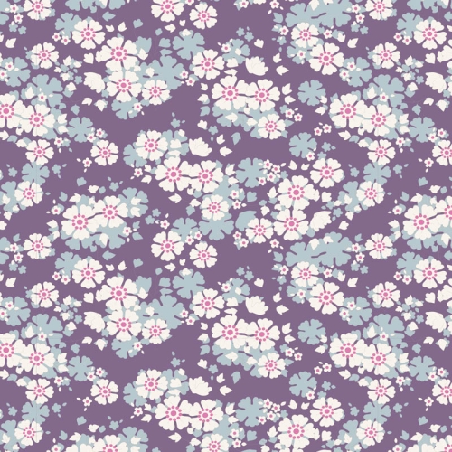 Tilda Patchwork Baumwolle - Woodland Aster Violet