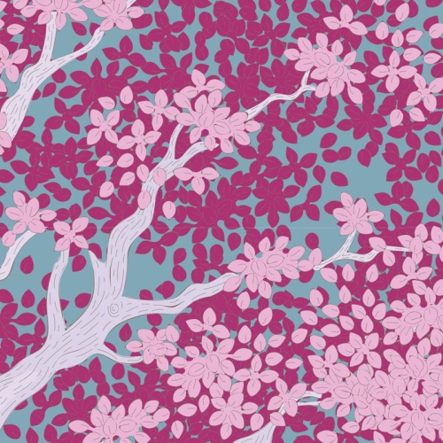 Tilda Patchwork Baumwolle - Woodland Juniper Plum