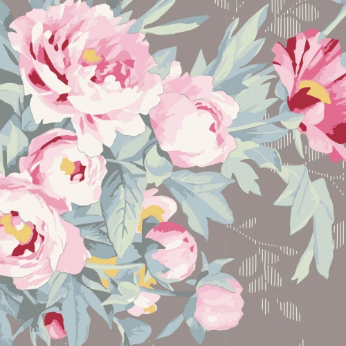 Tilda Patchwork Baumwolle - Woodland Hazel Grey